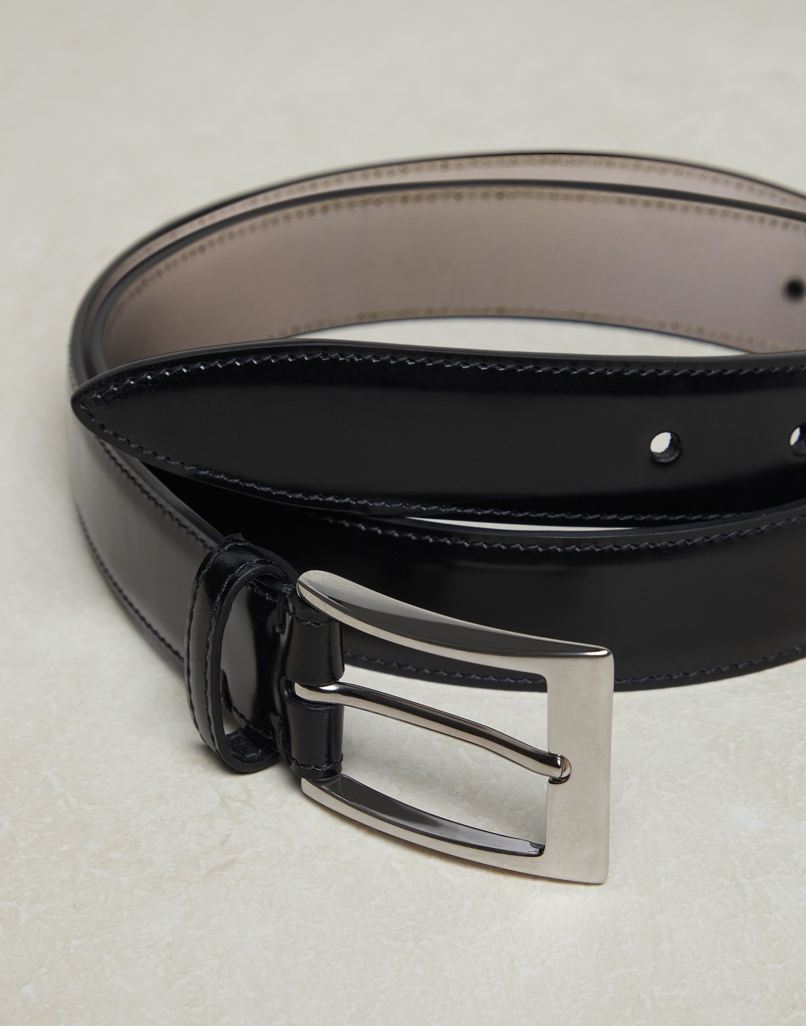 Formal calfskin belt with square buckle - 2