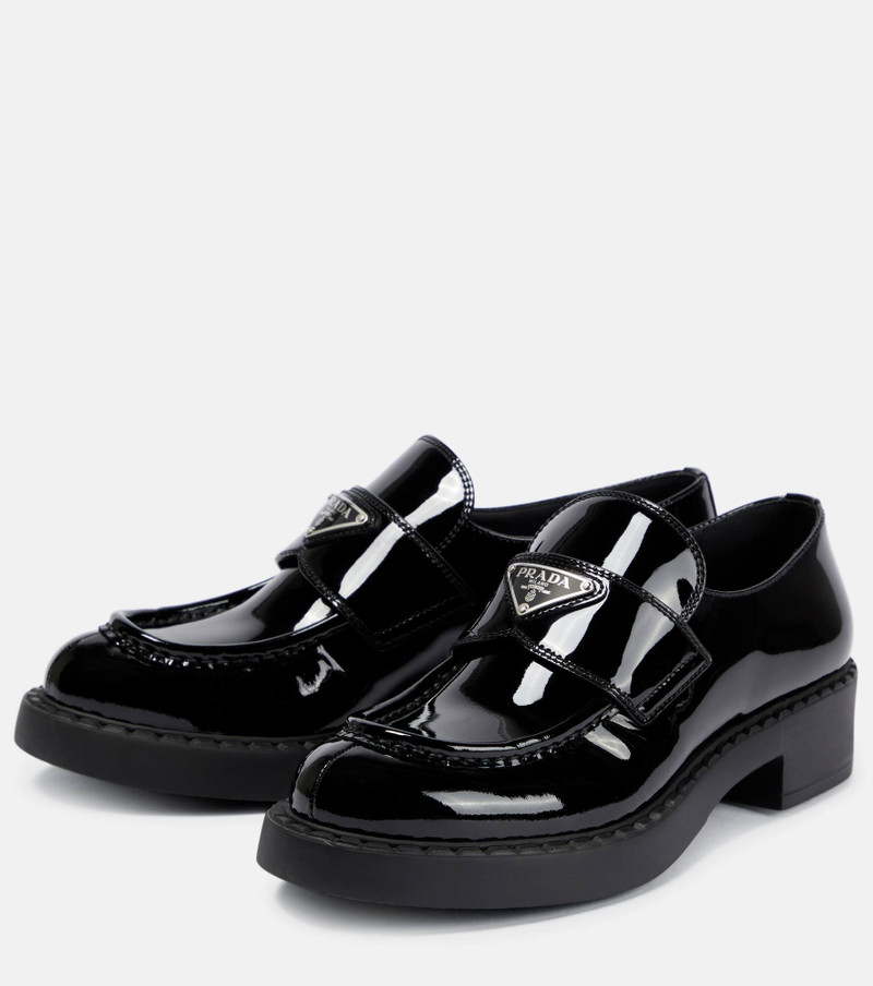 Logo patent leather loafers 5