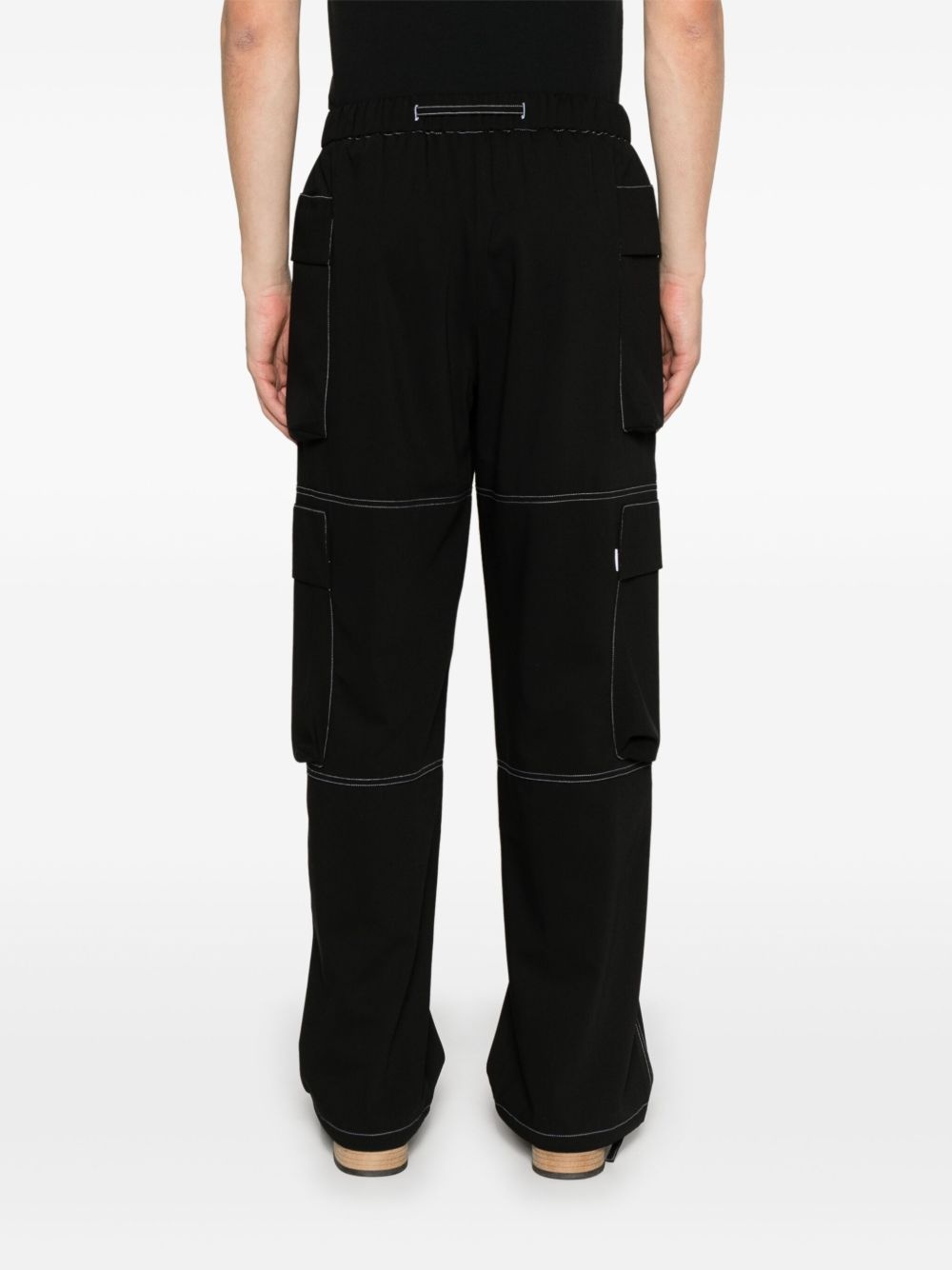 drawstring cargo pants - 4