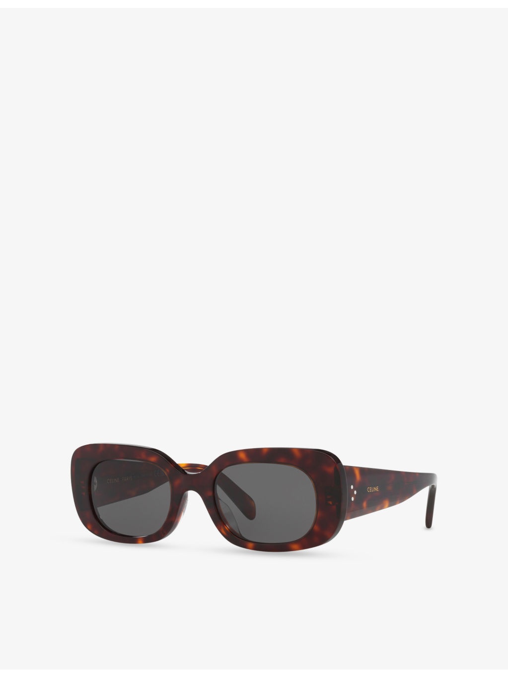 CL000476 BOLD 3 DOTS CL40287U Rectangle-Frame Tortoise Acetate Sunglasses - 2