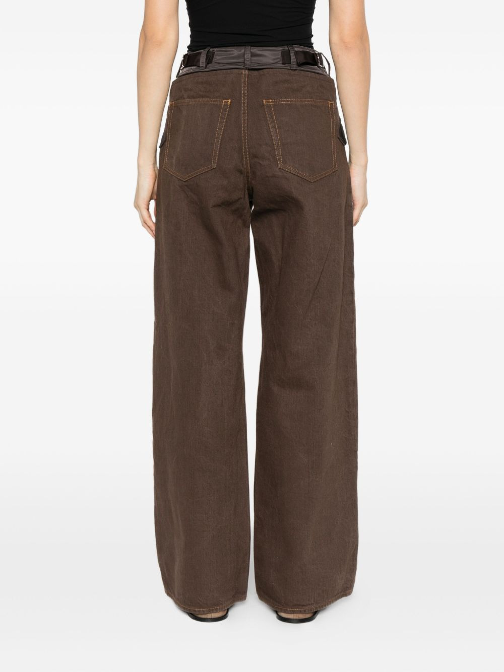 panelled pocket trousers - 4