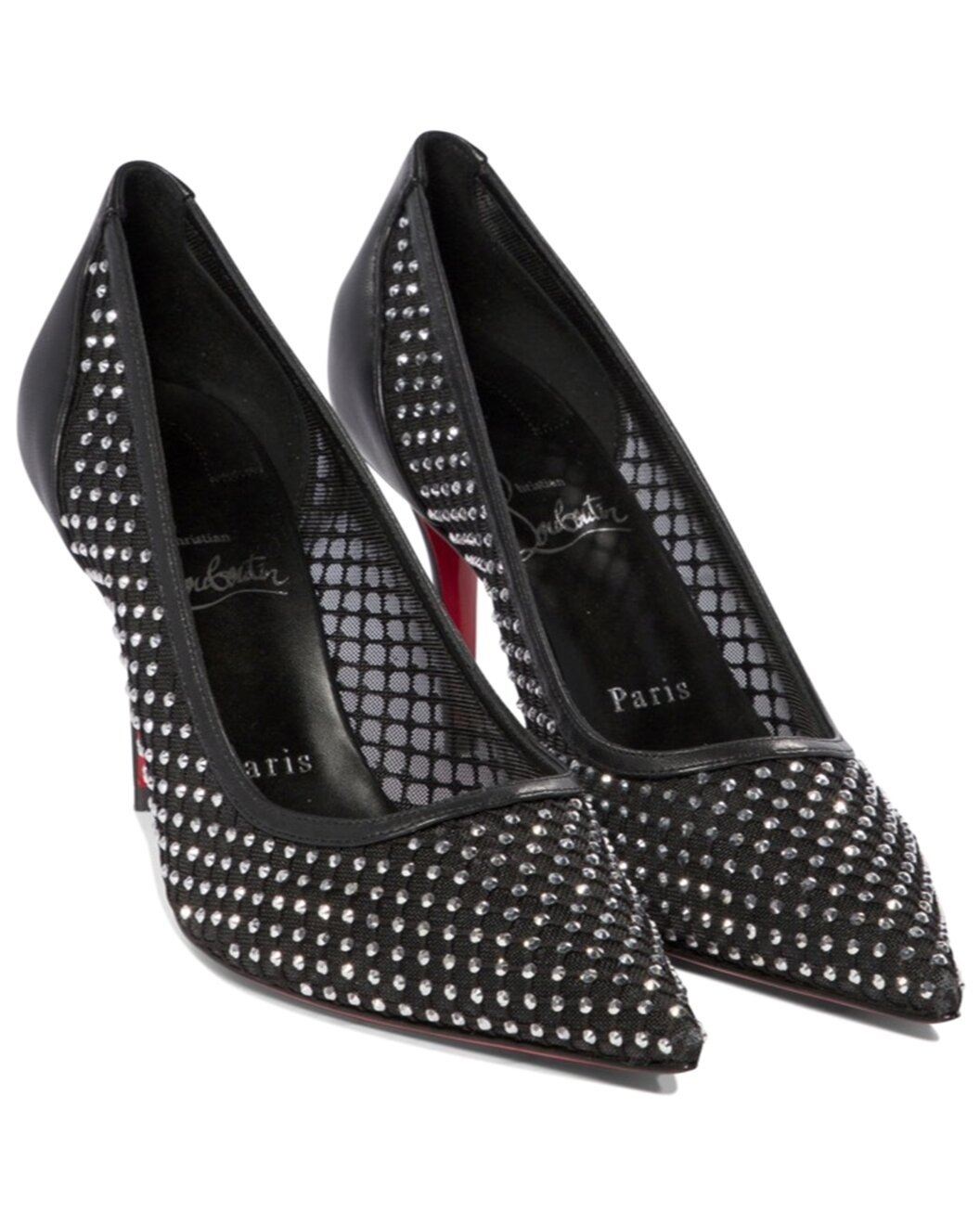 Christian Louboutin Apostropha Mesh Strass Pump - 1