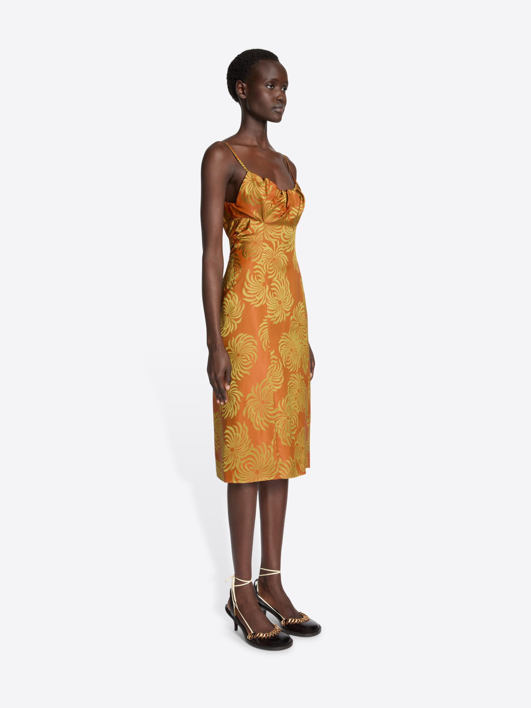 JACQUARD SLIP DRESS - 3
