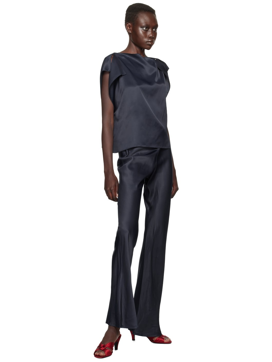 Navy Clavo Blouse - 4