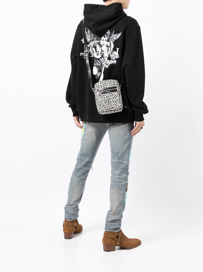 AMIRI cherub-print logo hoodie outlook