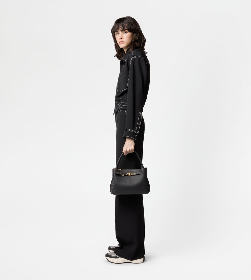 HANDBAG IN LEATHER MINI - BLACK 8