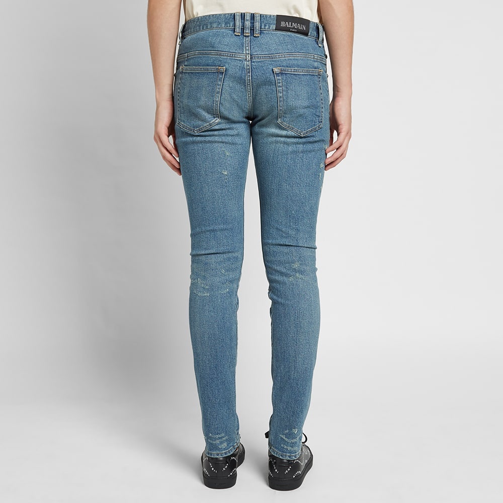 Balmain Destroyed Slim Jean - 6