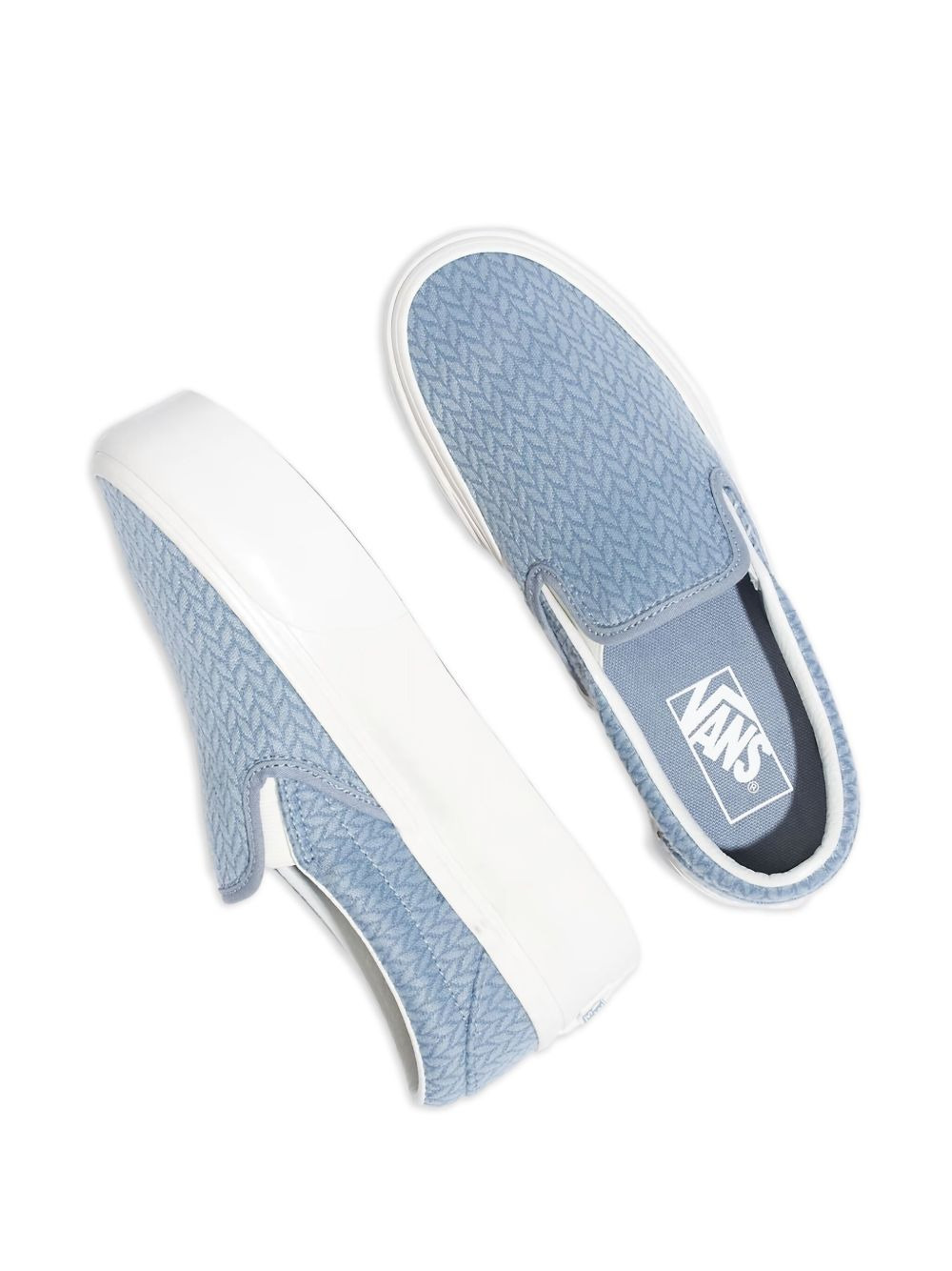 knitted slip-on platform sneakers - 3