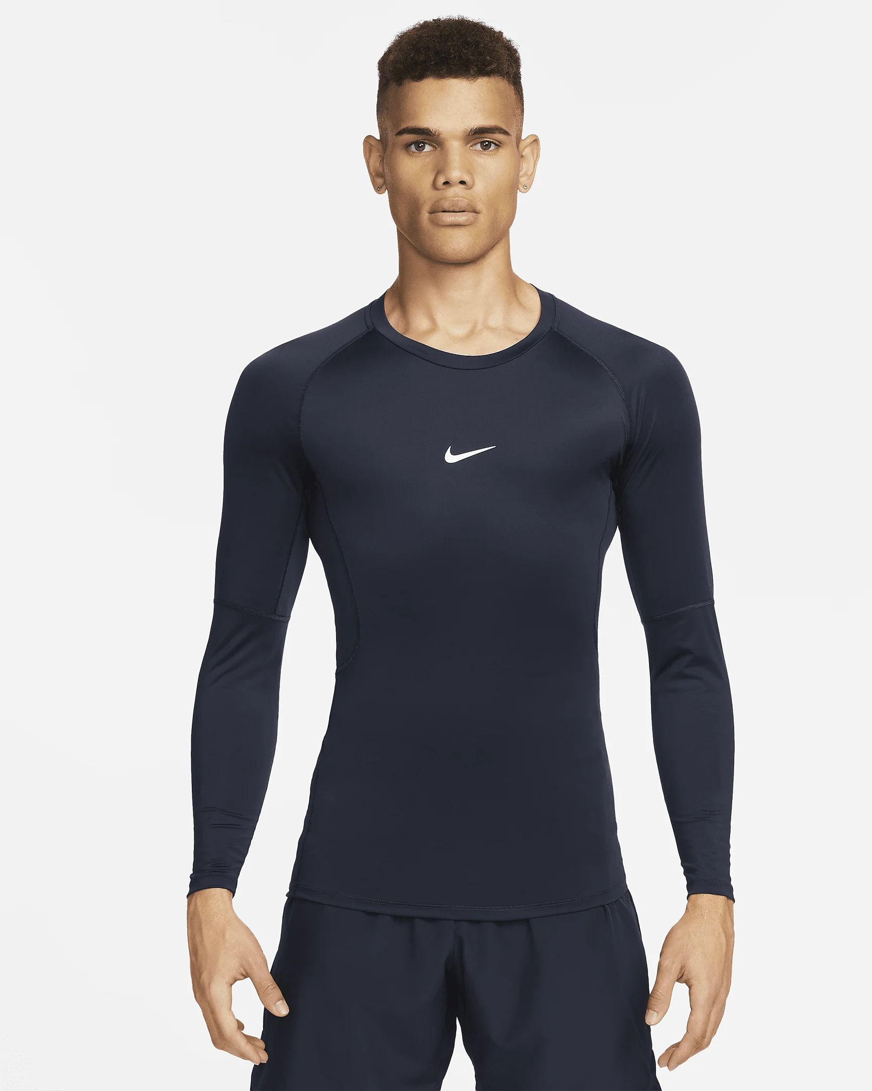 Nike Pro Men's Dri-FIT Tight Long-Sleeve Fitness Top - 1
