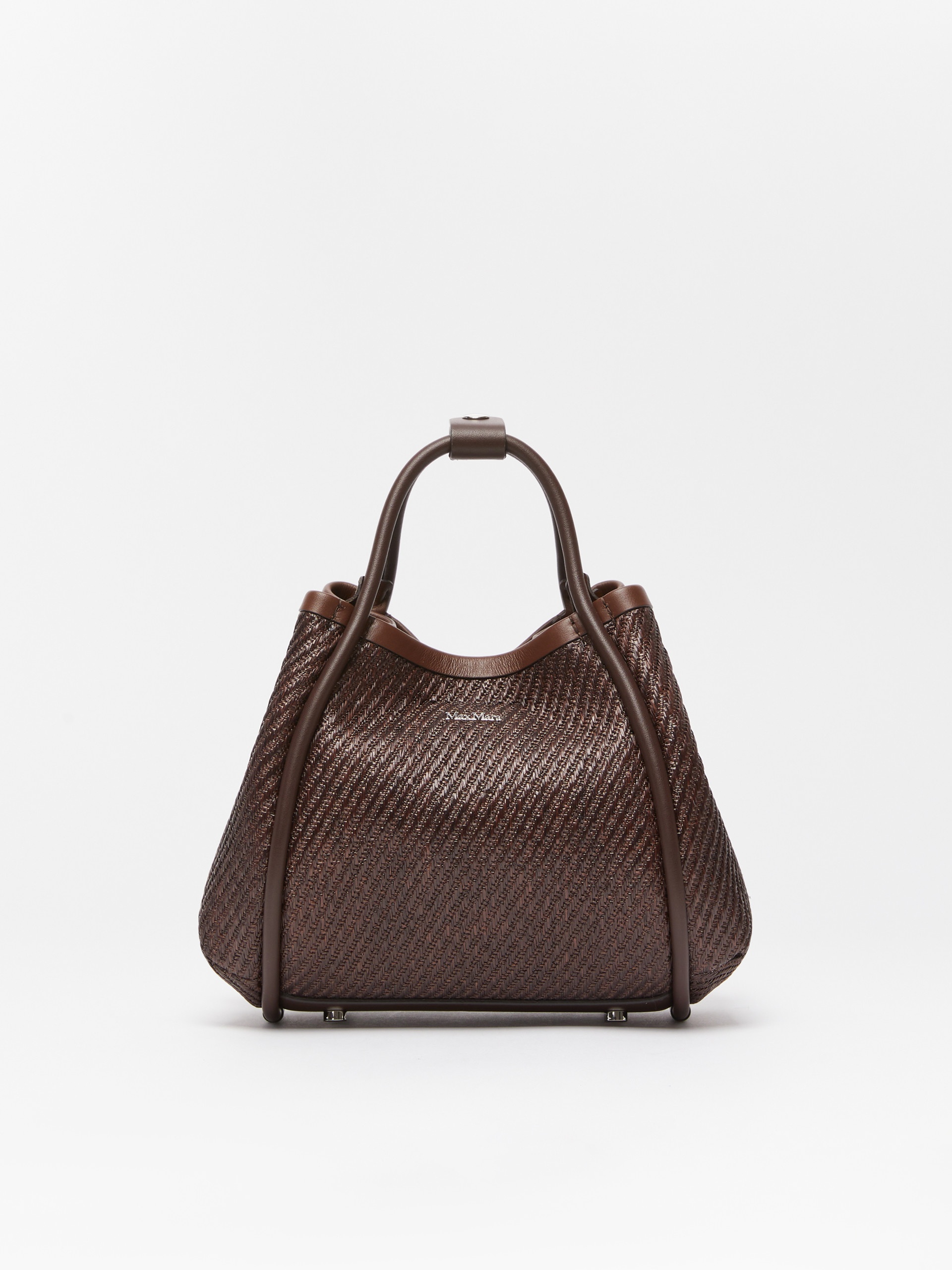 SUMMERMARINEXS Extra-Small raffia-look fabric Marine bag - 4