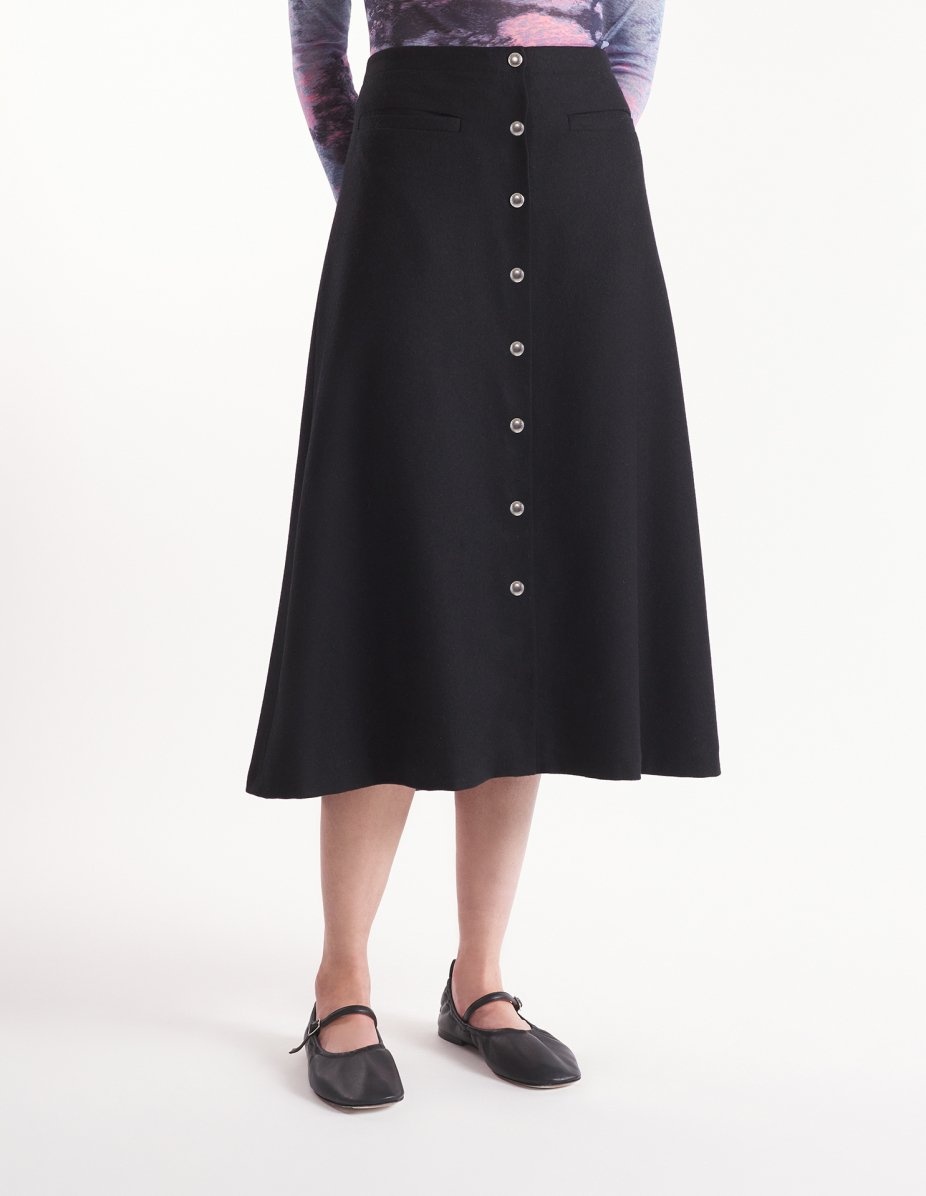 SNAPS MIDI SKIRT - 3