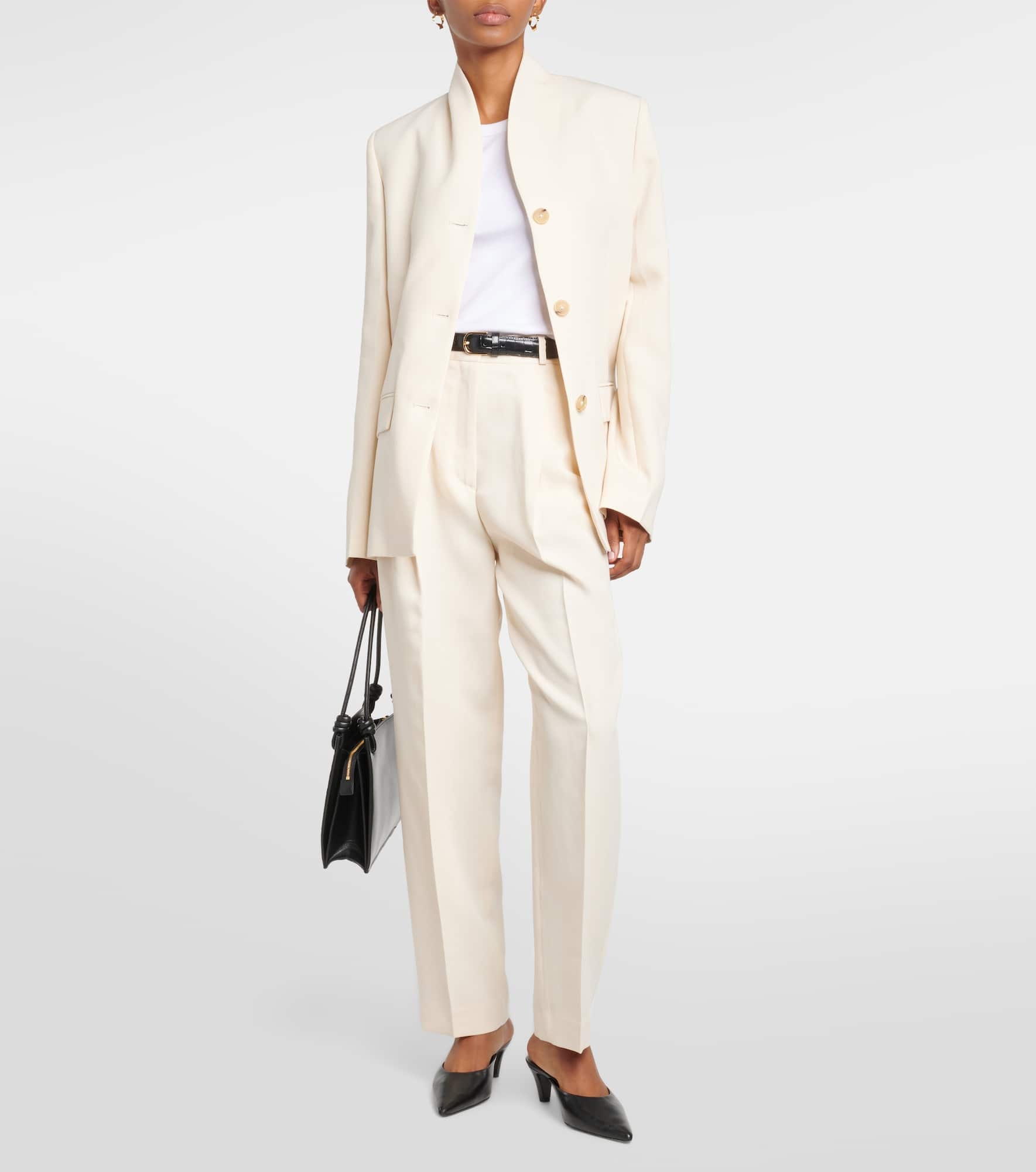 Pleated straight pants - 2