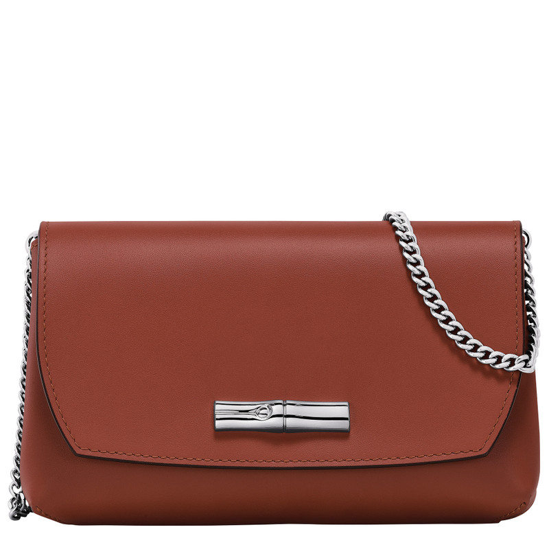 Roseau Clutch Mahogany - Leather 1