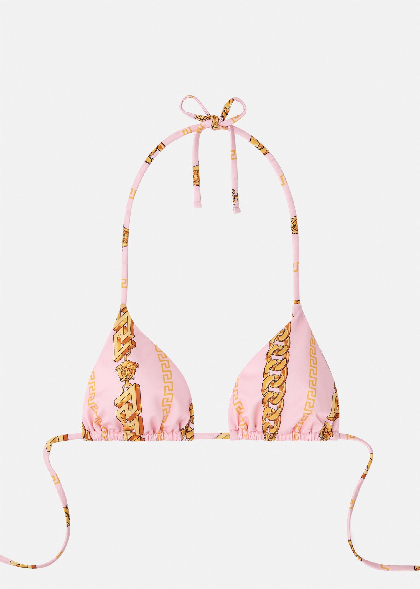 Chain Pinstripe Bikini Top - 1