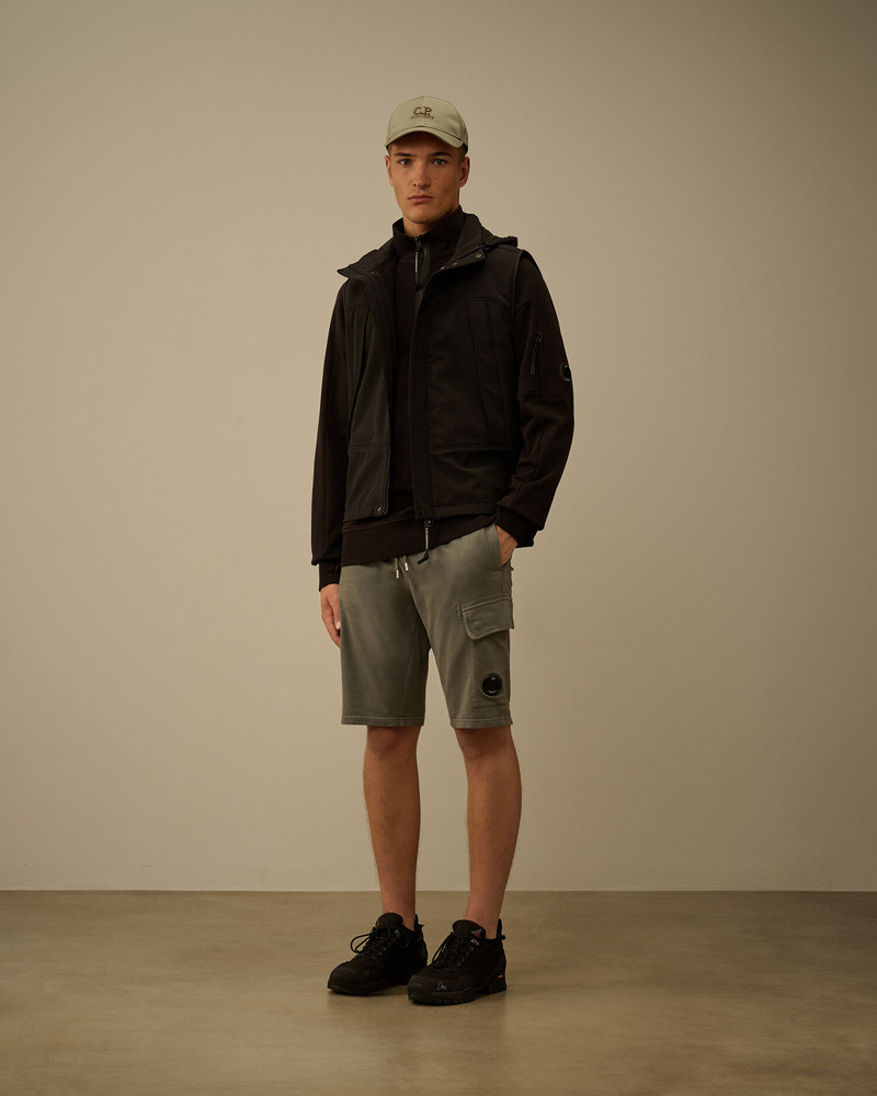 C.P. Company Light Fleece Lens Shorts outlook