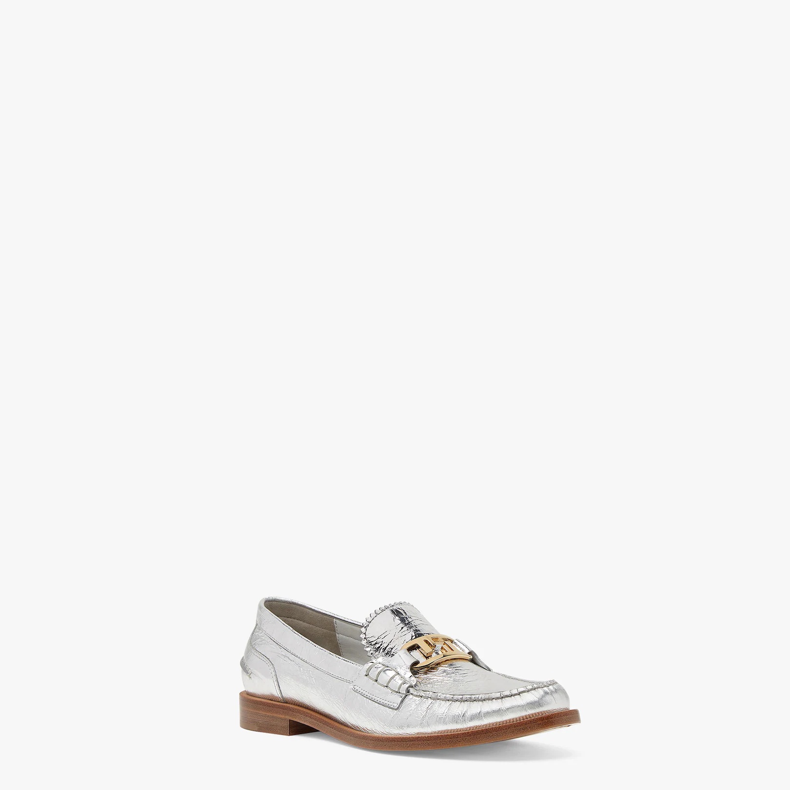 Silver nappa leather loafers - 2