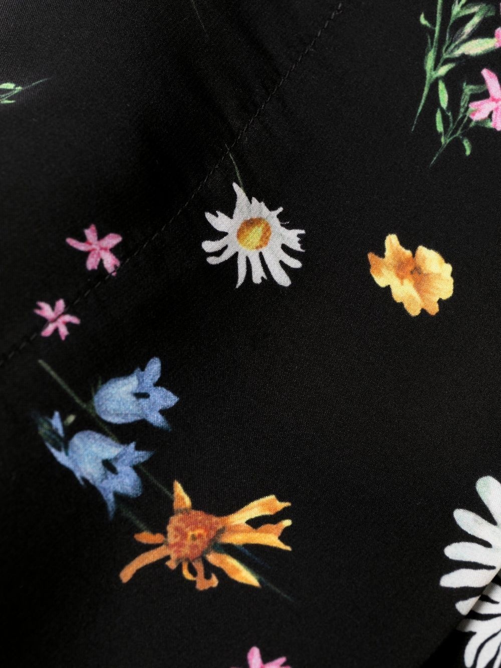 floral-print silk trousers - 6