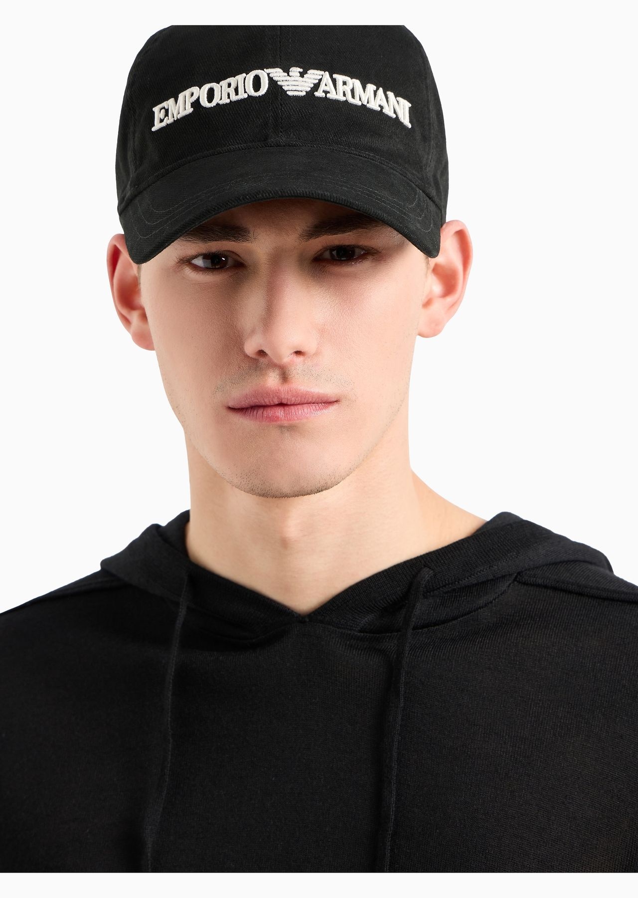 Baseball cap with embossed Emporio Armani embroidery - 4