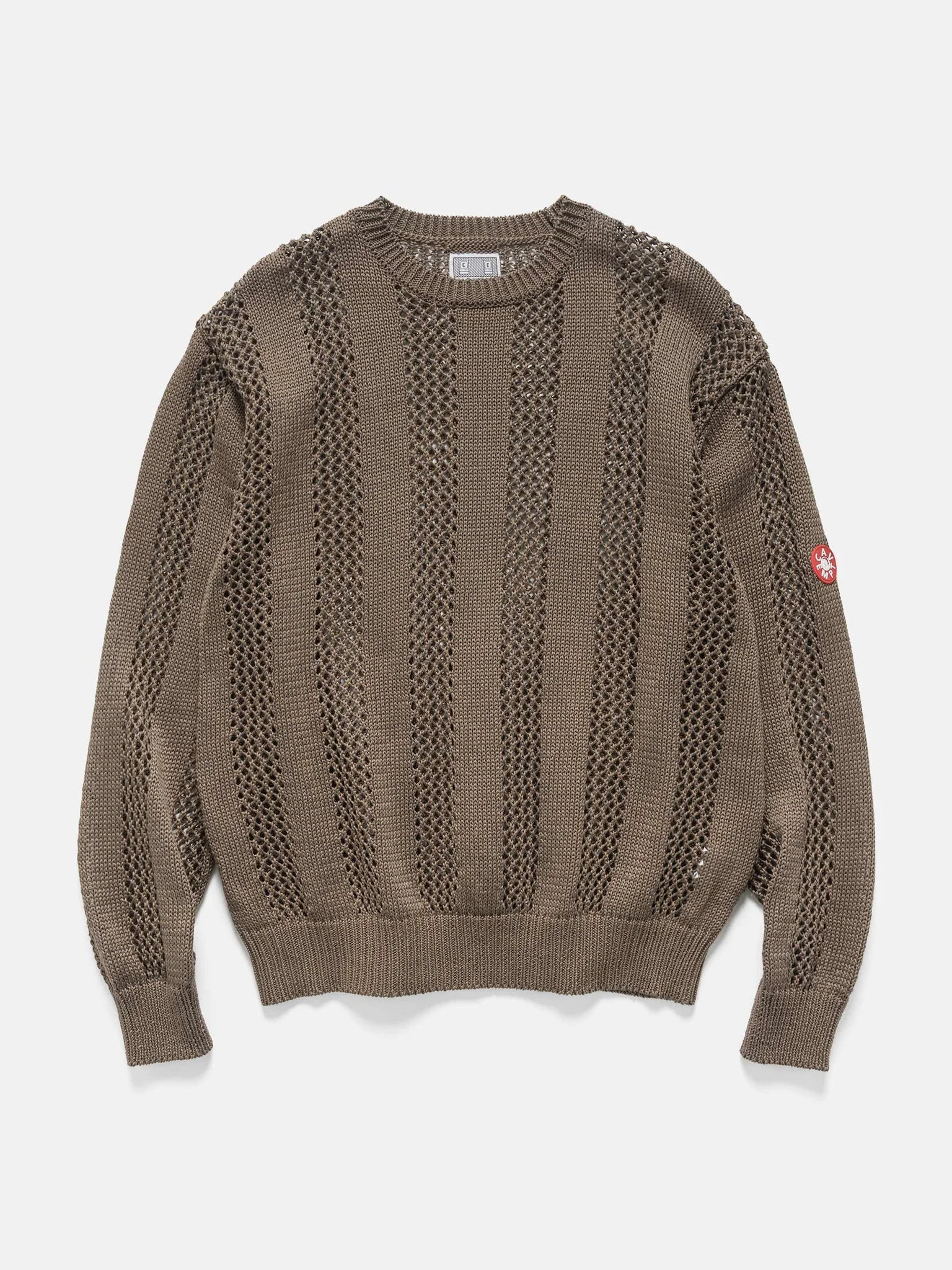 Cotton Wale Stripe Knit Khaki - 1