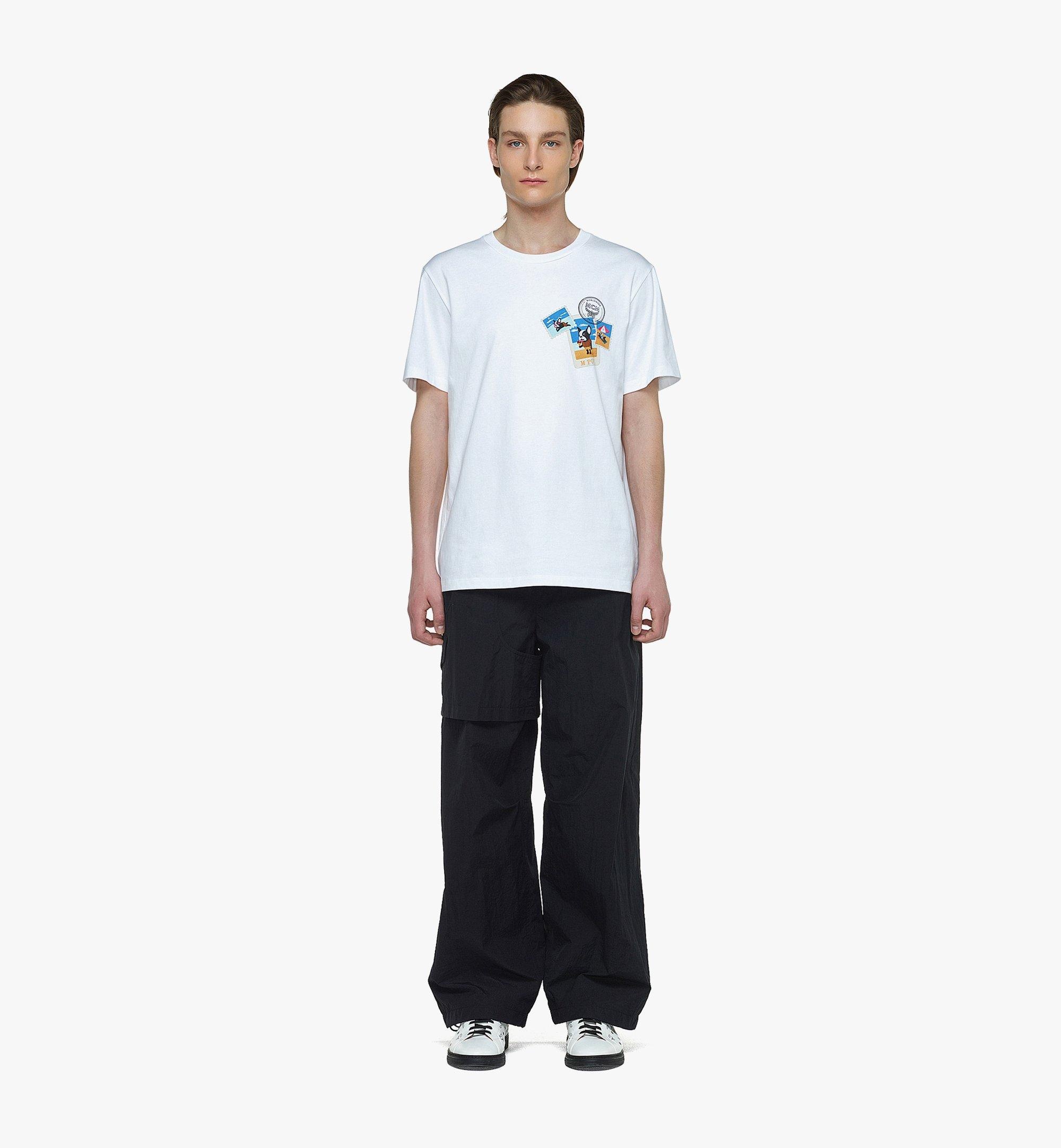 M Pup Postcards Print T-Shirt in Organic Cotton - 2