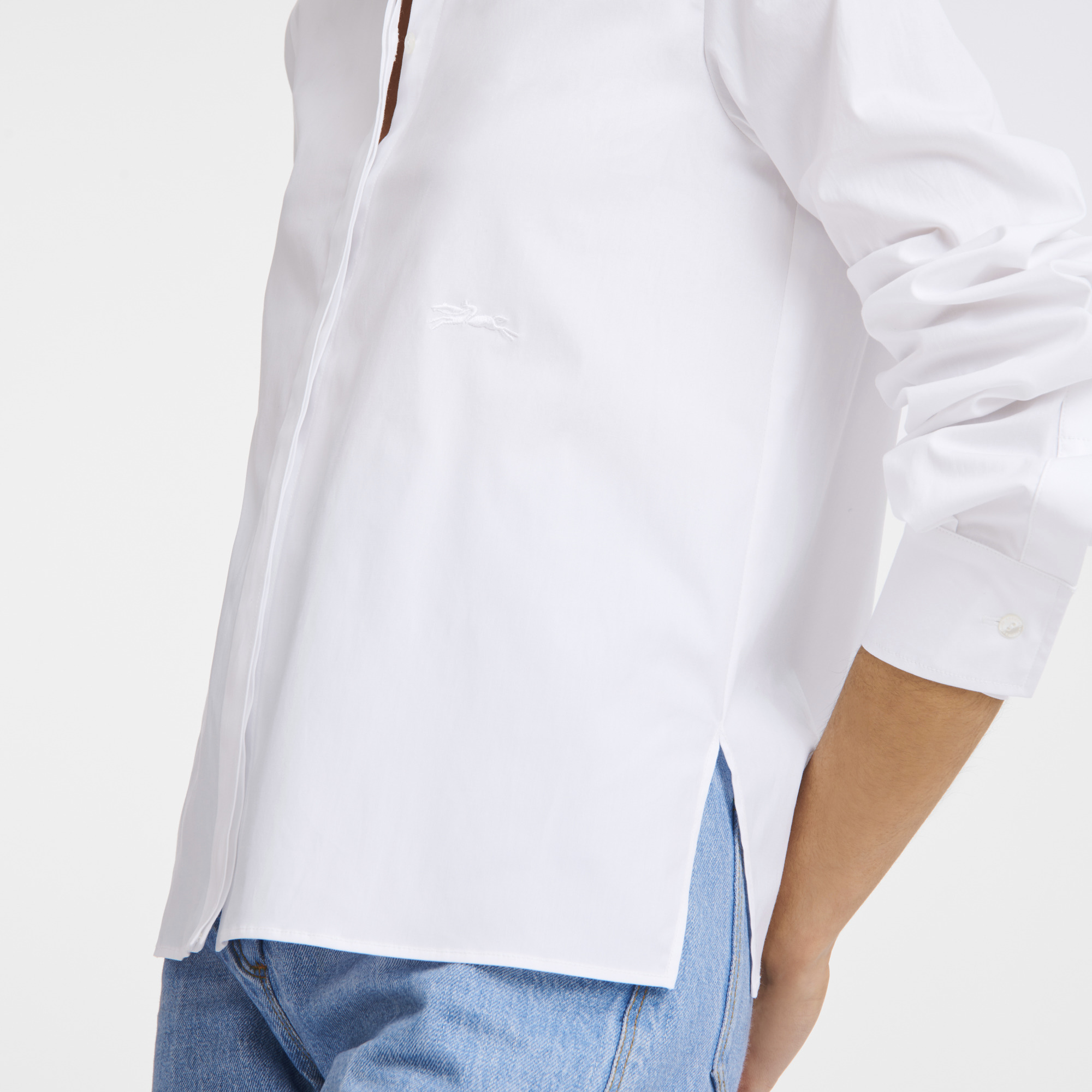 Shirt White - Popelin - 3