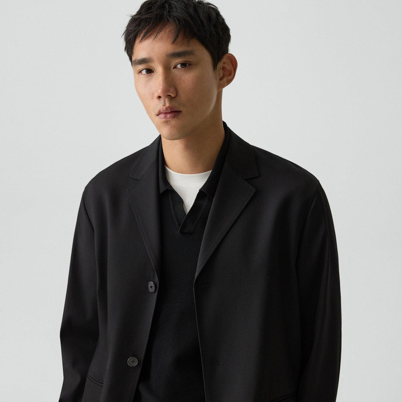 Three-Button Blazer in Stretch Wool 5