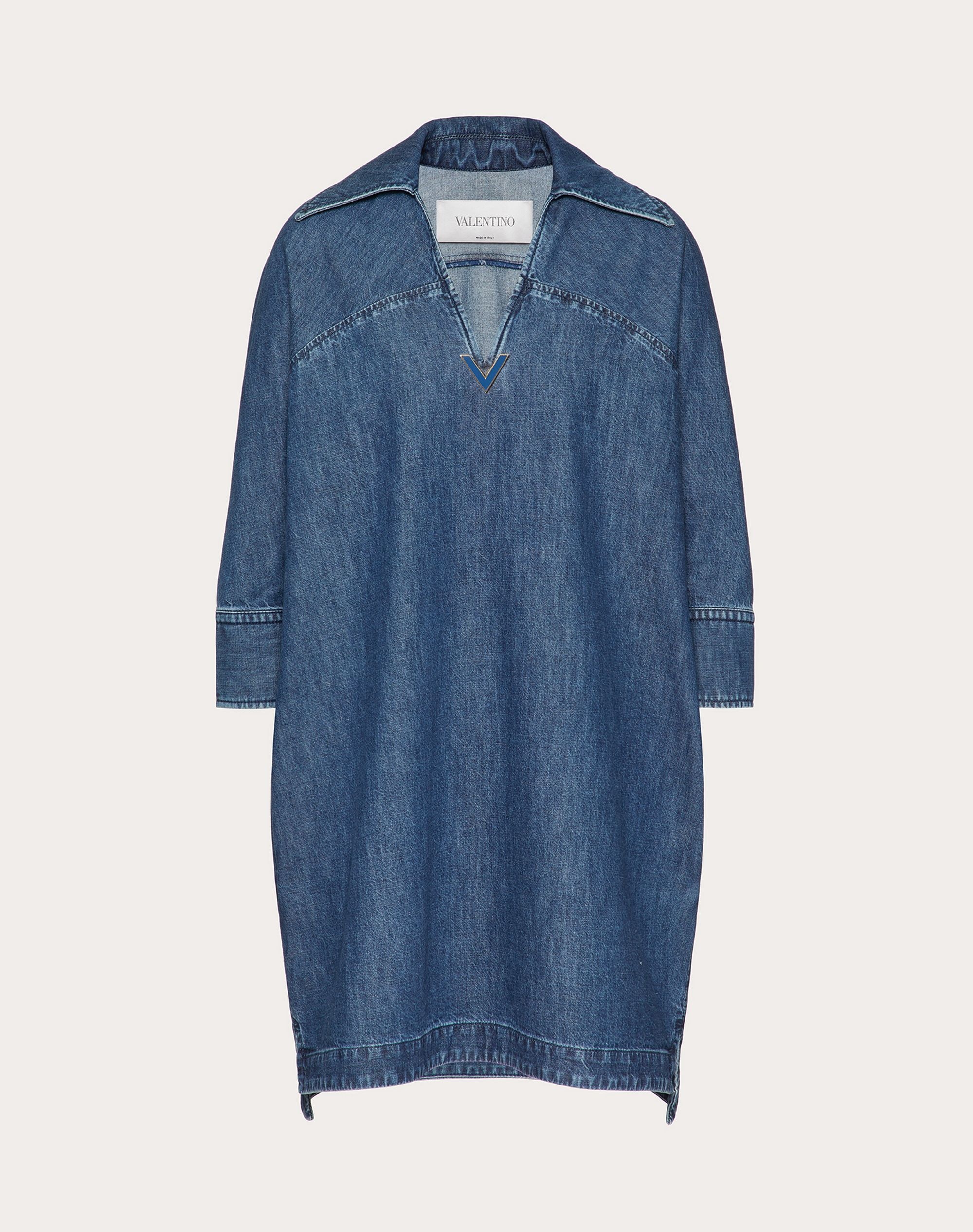 CHAMBRAY DENIM KAFTAN - 1