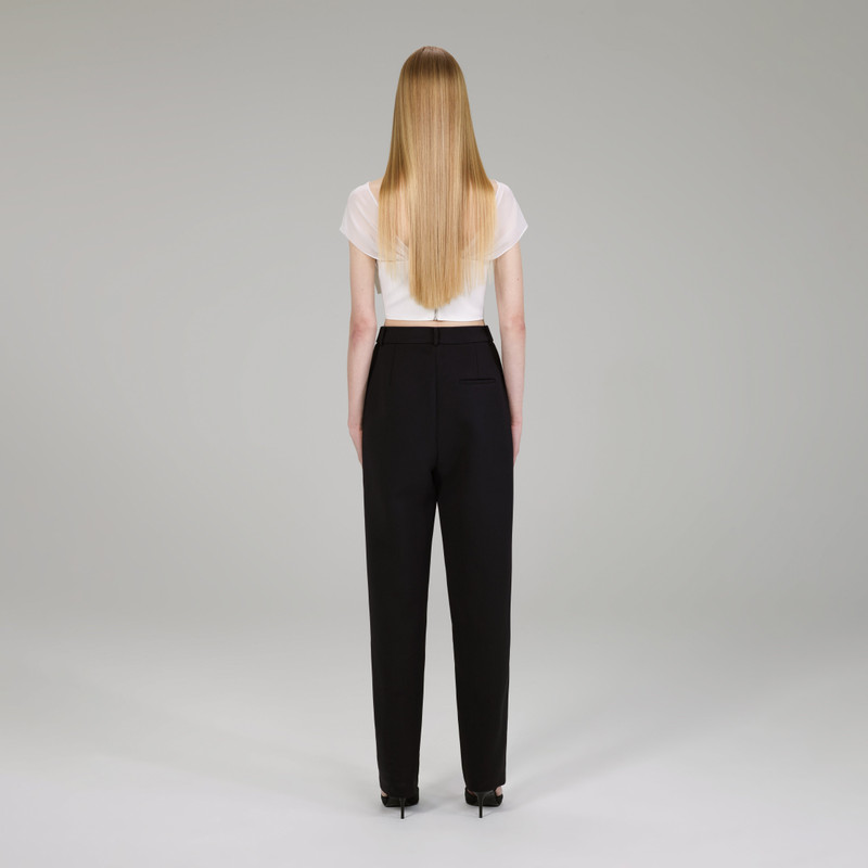 White Crepe Bow Top 3