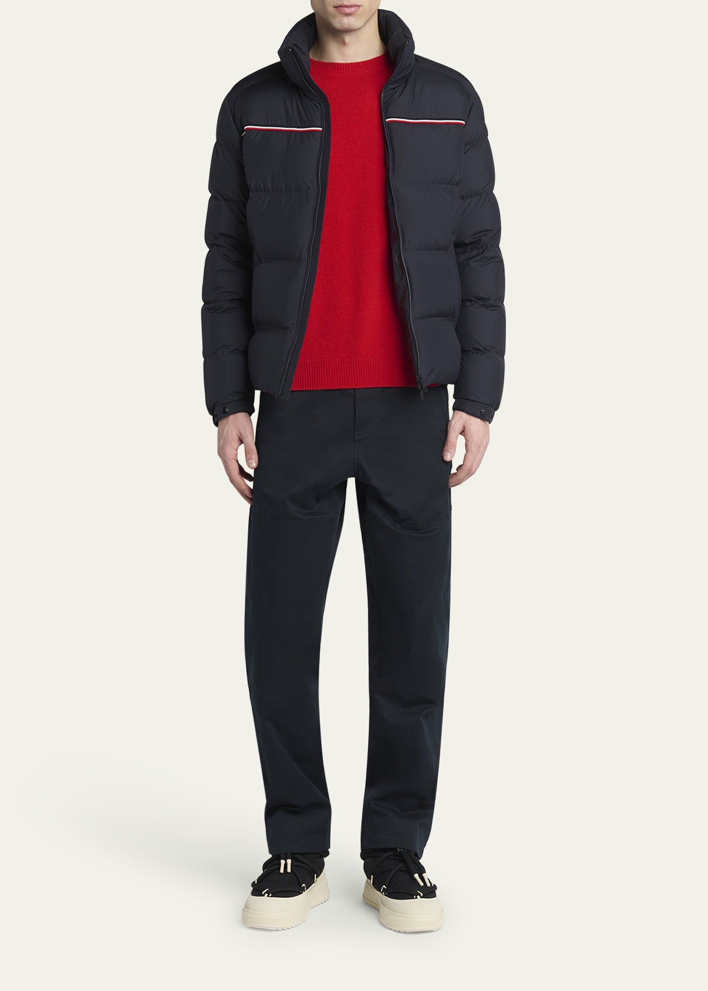 Men's Bouvaque Tricolor-Trim Down Jacket - 2