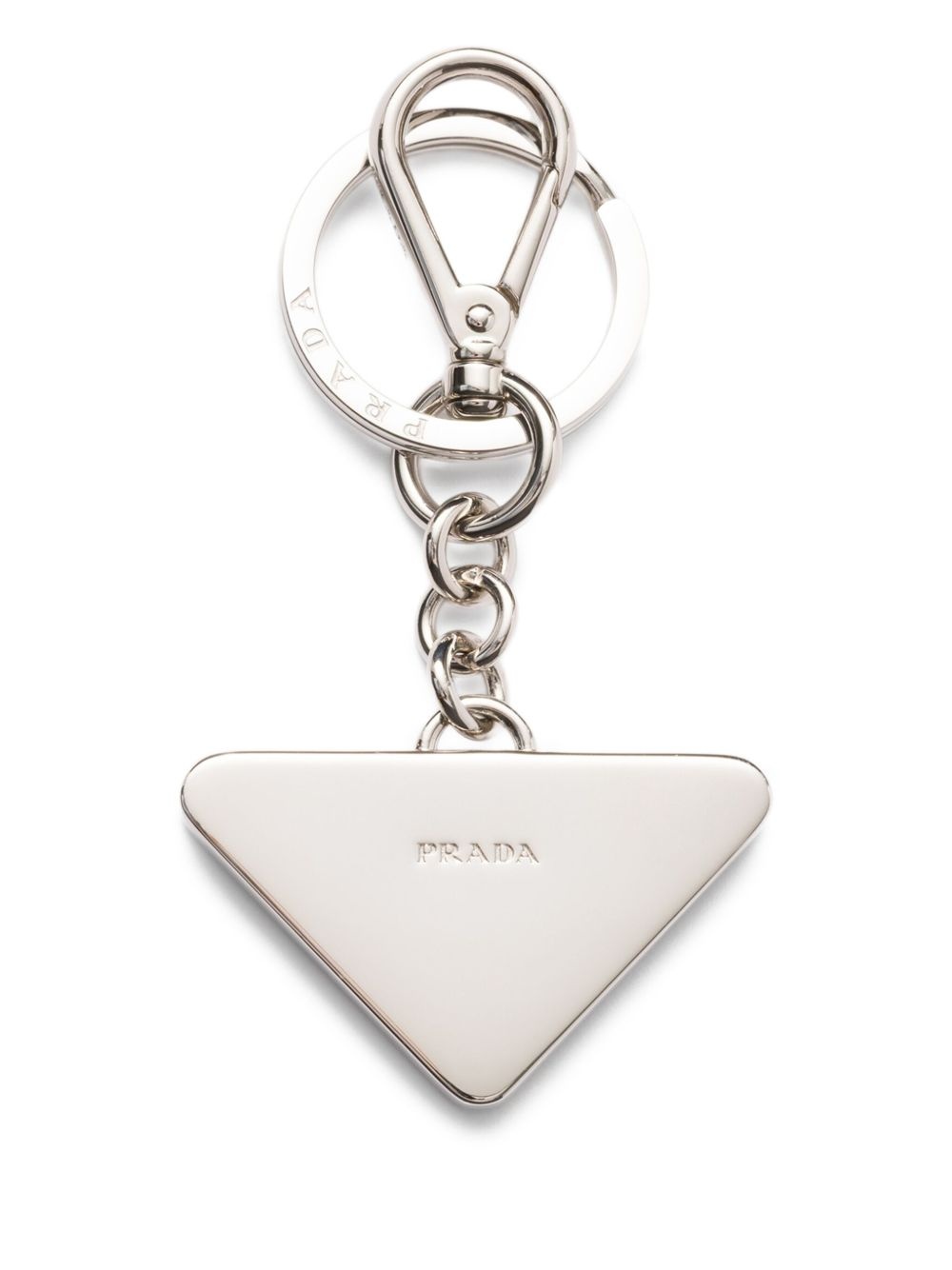 Saffiano leather keychain - 2