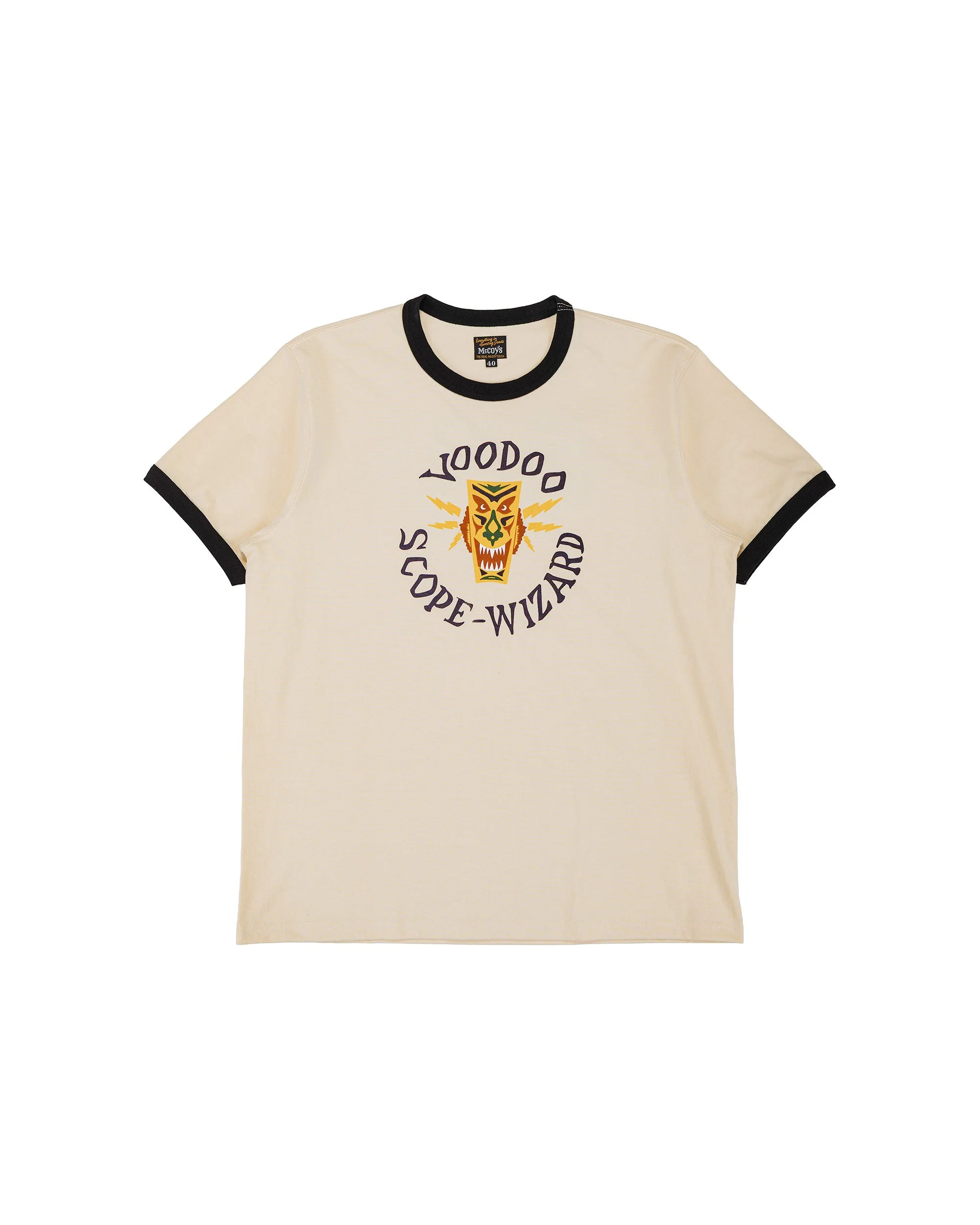 MC26009 Military Tee / Voodoo, Colored Ecru/Black - 1