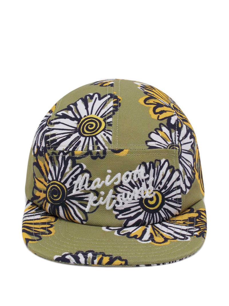 Maison Kitsuné floral-pattern baseball cap outlook