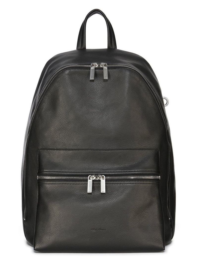 Black Porterville Leather Backpack 1