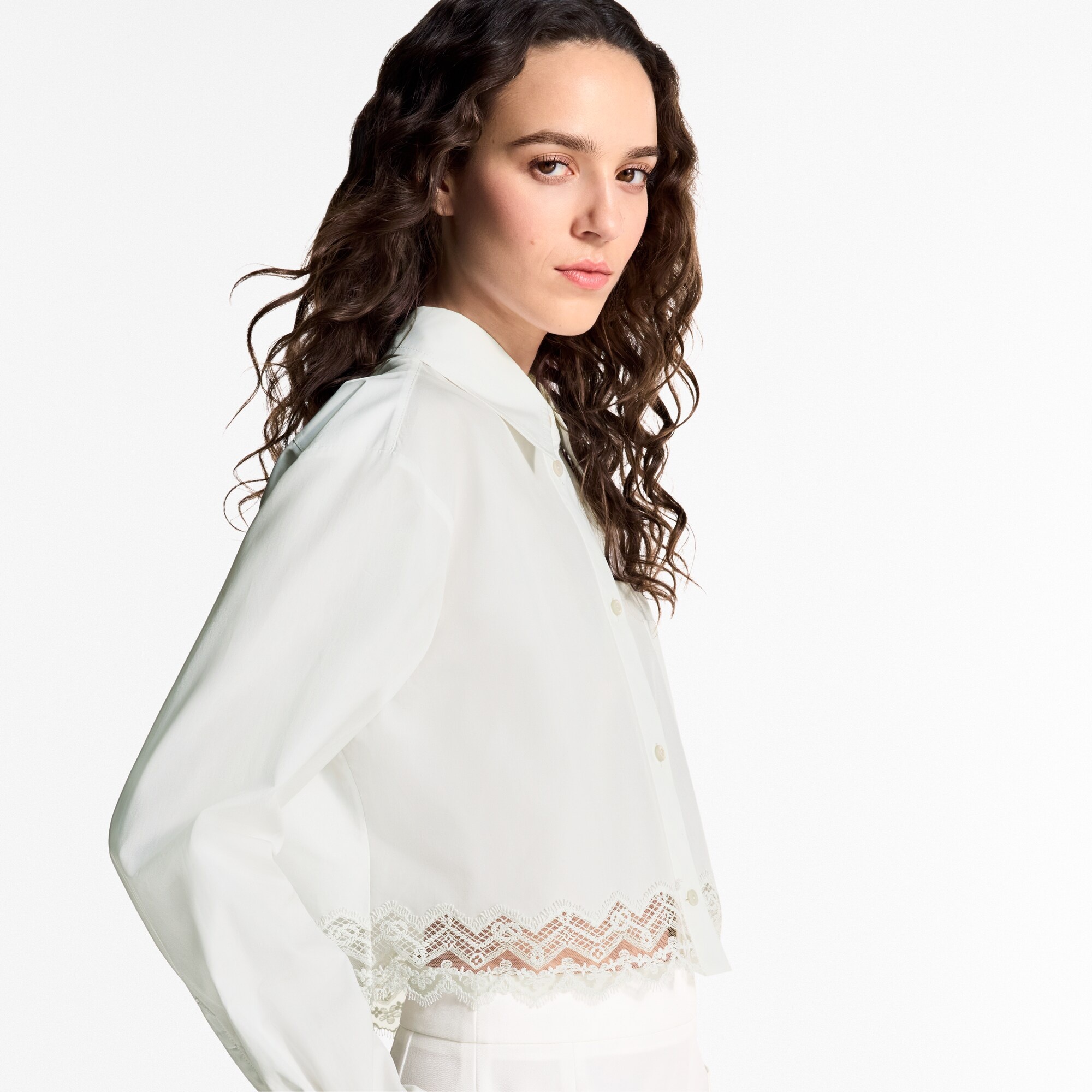 Lace Trim Shirt - 5