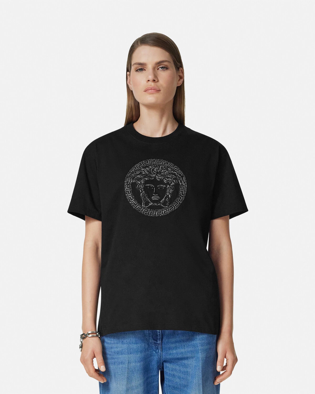 Embellished Medusa T-Shirt - 4