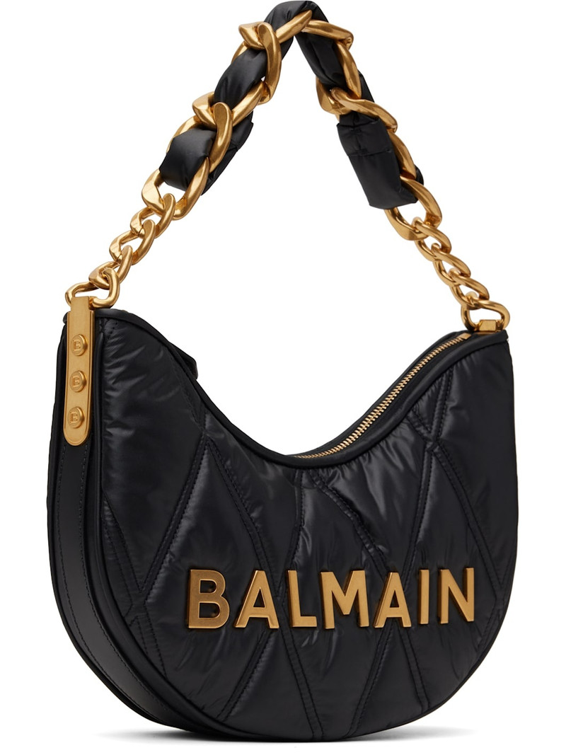 Balmain Black 1945 Soft Moon Bag outlook