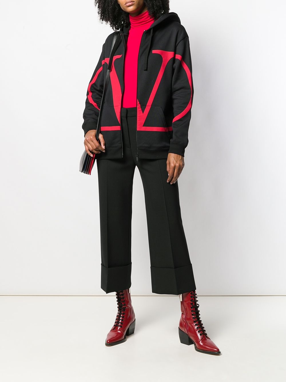 pleated cropped trousers - 2
