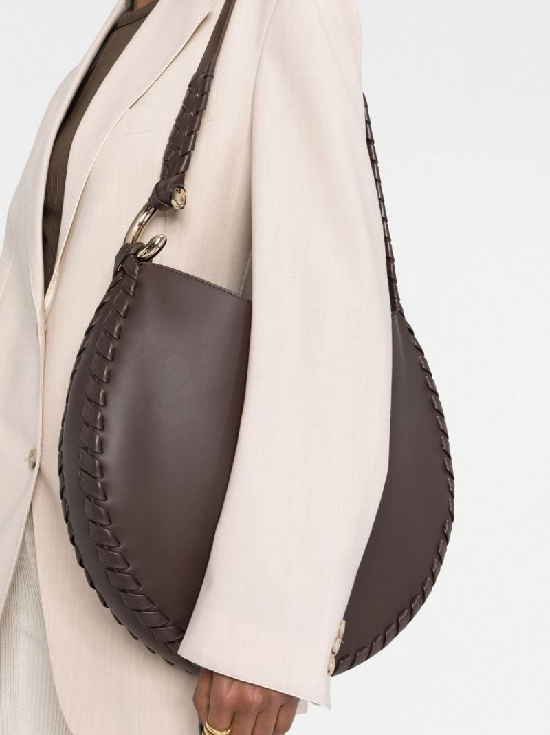 Moon leather shoulder bag - 3