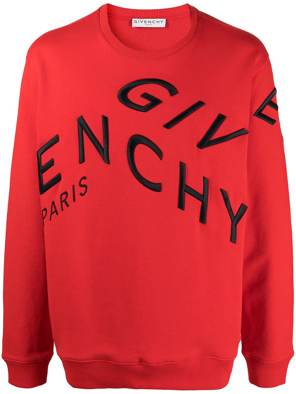 embroidered-logo long-sleeve jumper - 1