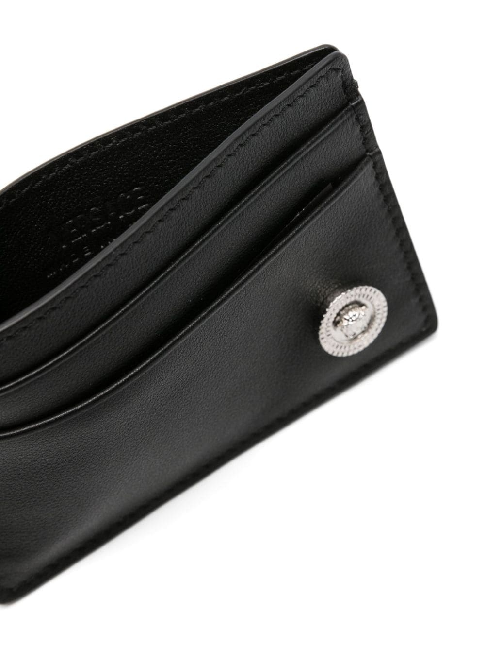 Medusa Head-plaque leather card holder - 3