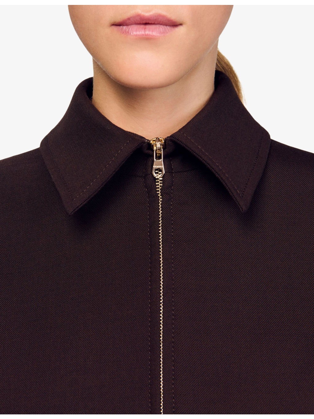 Oversized Zip-Up Woven Jacket - 5