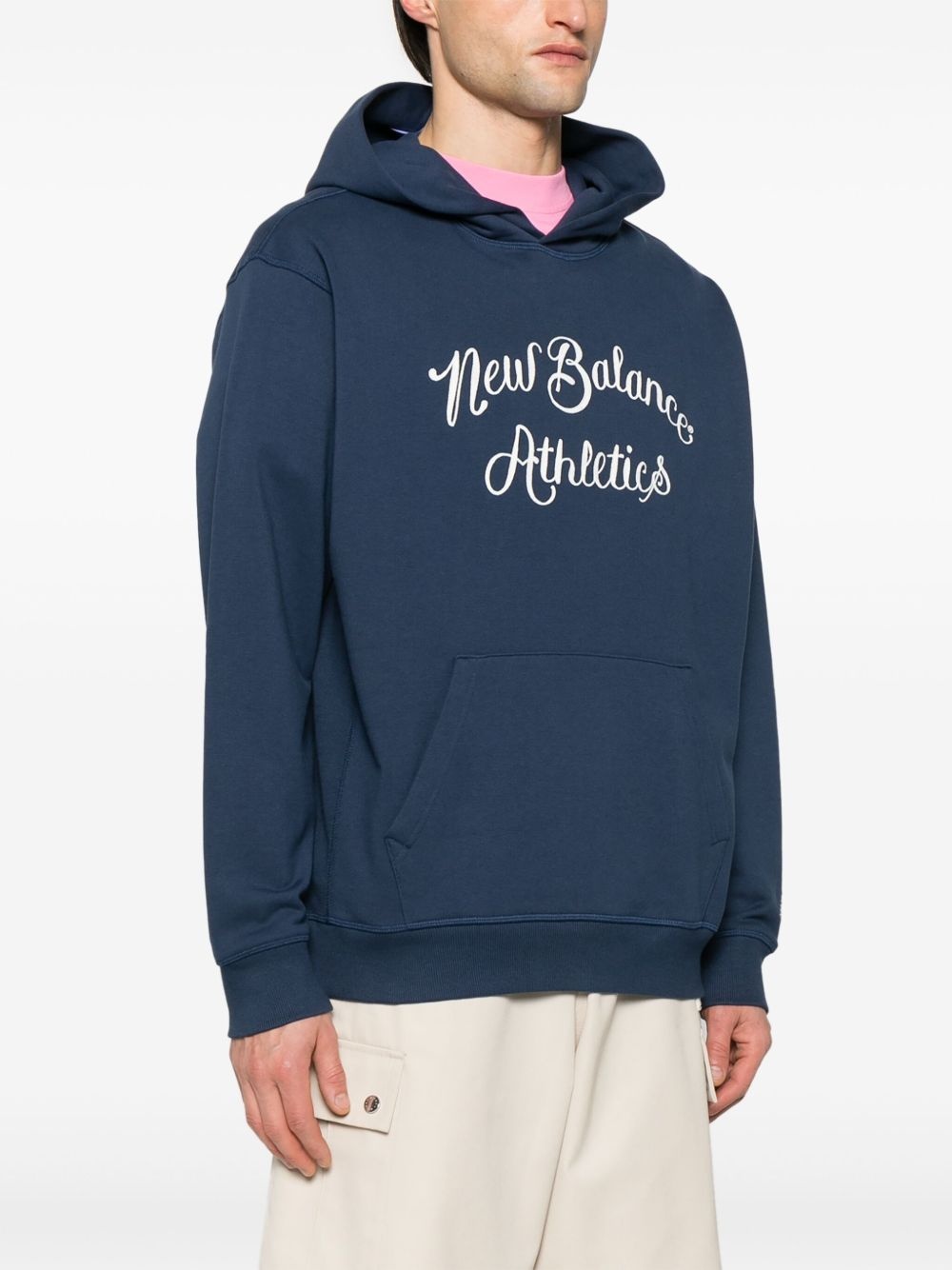 logo-embroidered hoodie - 3