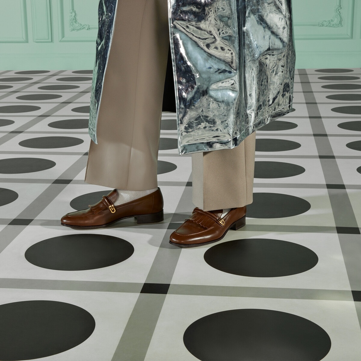Men's loafer with mirrored G - 3