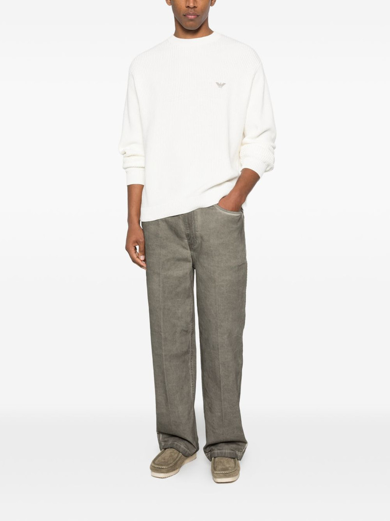 EMPORIO ARMANI logo-patch sweater outlook