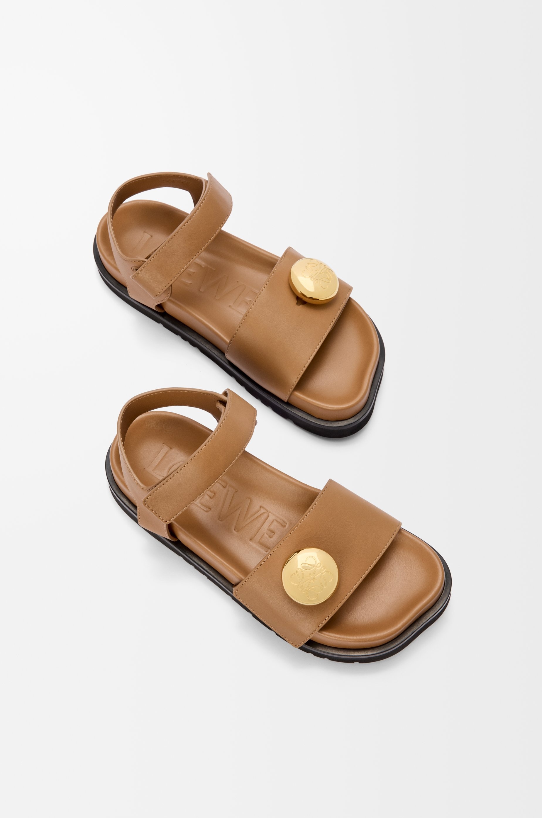 Pebble fussbett sandal in soft calfskin - 4