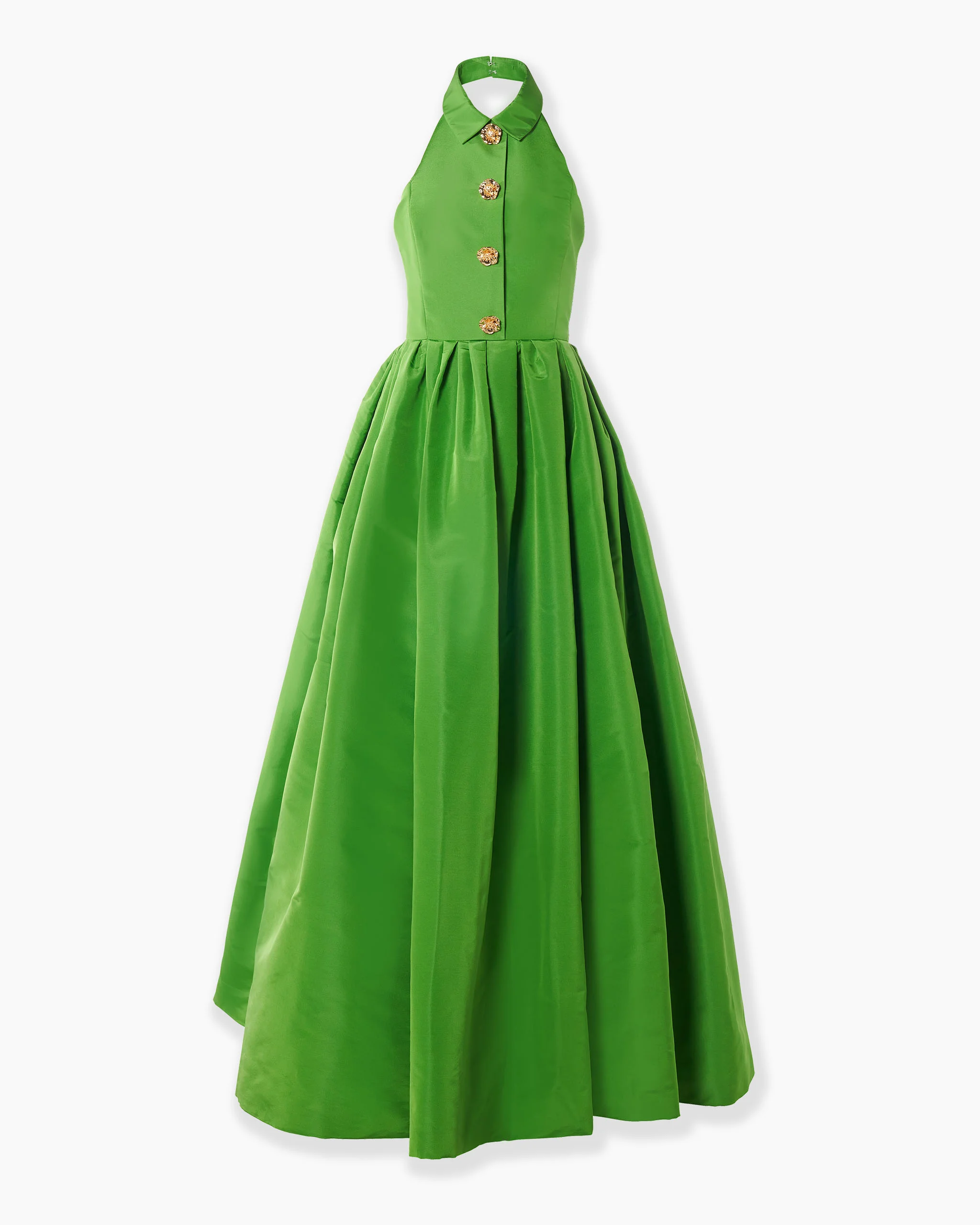 Collared Halterneck Gown - 1