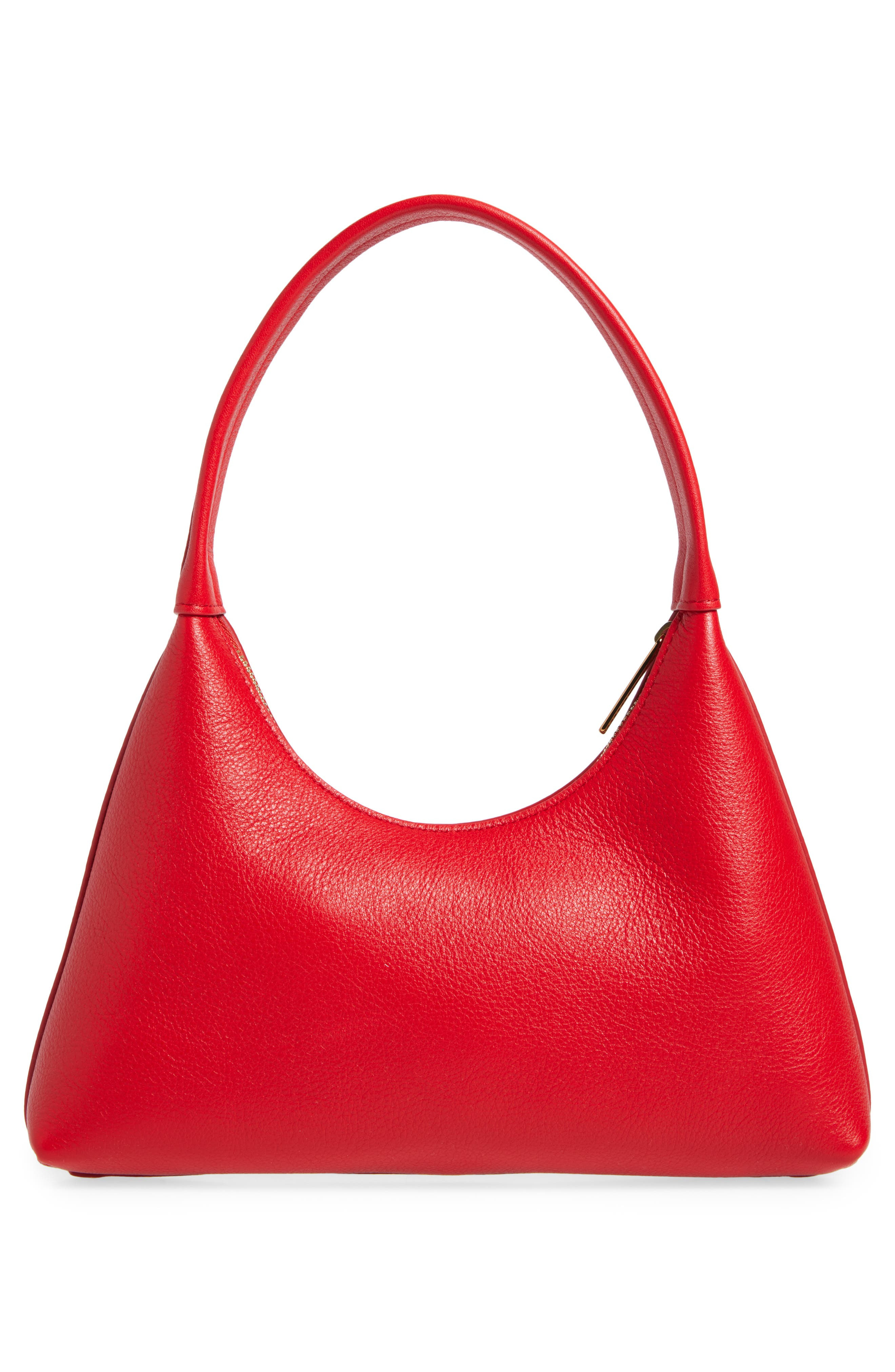 Mansur Gavriel Mini Candy Leather Hobo Bag in Poppy at Nordstrom - 3