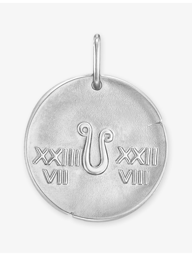 Zodiaque Medal Leo 18ct White-Gold Pendant 4
