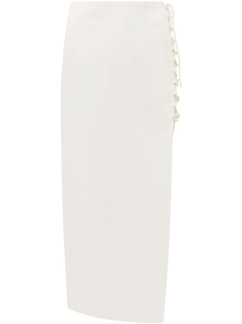 side lace-up midi skirt 1