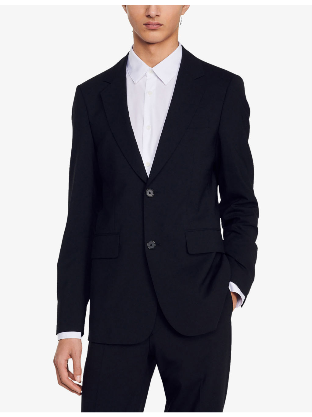 Single-breasted virgin-wool jacket - 3